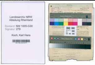 Entnazifizierung Karl Hans Koch , geb. 29.06.1912 (Ingenieur)