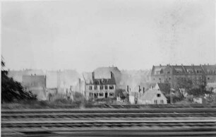Zerstörungen Zweiter Weltkrieg - Luftangriff auf Karlsruhe am 02./03.09.1942. LS-Revier V. Beiertheim