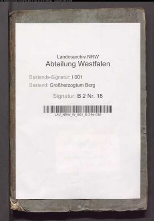 Einteilung der Steinfurter Johanniterkommende und der Souveränitätsgefälle in die Stempeldistrikte des Arrondissements Steinfurt