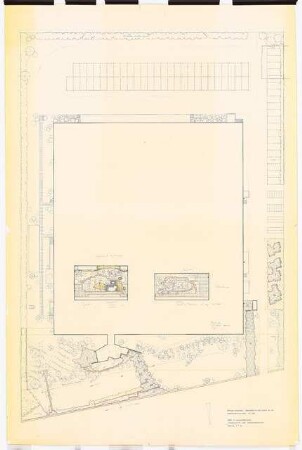 Grünanlage WAM Osterhof KG, Berlin-Spandau: Lageplan mit Pflanzplan 1:100