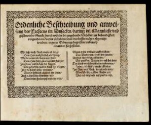 Ordenliche Beschreibung und anweisung des Fechtens im Dusacken/ ...