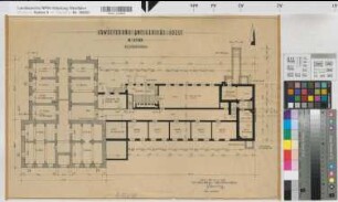 Soest, Amtsgericht und Gefängnis, Erweiterungsbau, Kellergeschoss, Grundriss