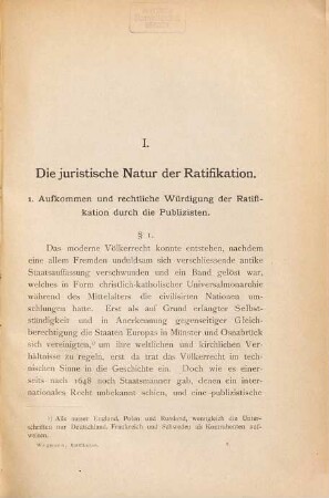Die Ratifikation von Staatsverträgen