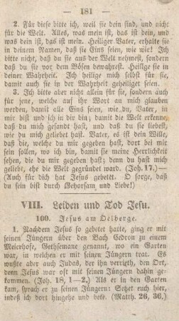 VIII. Leiden und Tod Jesu.