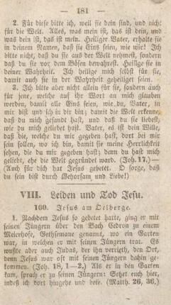 VIII. Leiden und Tod Jesu.