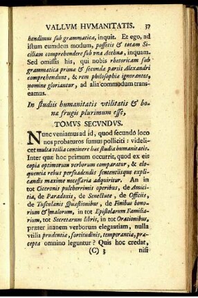 Tomus Secundus.