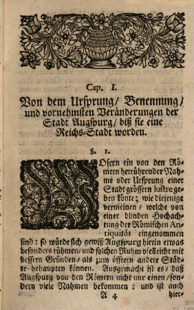 Nachricht von der Stadt Augspurg