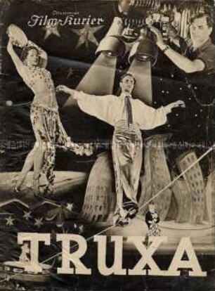 Filmprogramm "Illustrierter Film-Kurier" zu dem deutschen Spielfilm "Truxa"