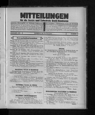 Jahrgang 1929, Hamburg, den 24. November, Nummer 47