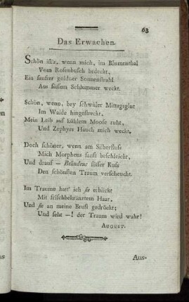 Das Erwachen