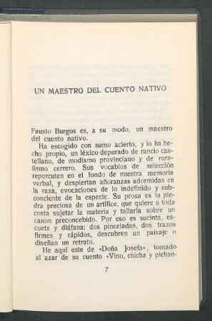 Un maestro del cuento nativo