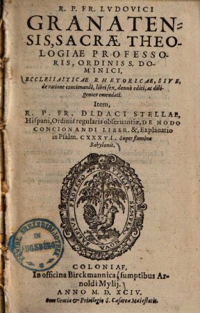 Ecclesiasticae rhetoricae, sive de ratione concionandi, libri sex
