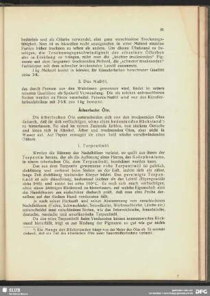 Ätherische Öle.
