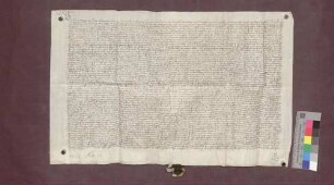 Die beiden Vögte zu Auggen beurkunden eine Kundschaft über das Freizügigkeitsrecht der dem Herrn von Staufen gehörigen Leute zu Auggen nach Neuenburg.