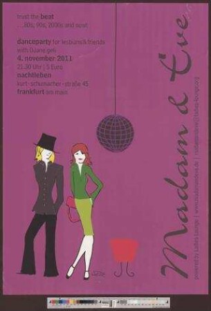 Madame & Eve : danceparty for lesbians & friends
