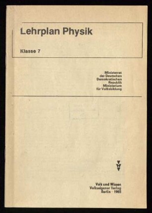 1985: Klasse 7