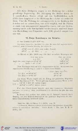 VI. Einige Bemerkungen zur Literatur