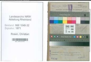 Entnazifizierung Christian Rosen , geb. 27.10.1884 (Beamter)