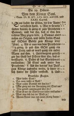 119-128, Die 29. - 30. Historie