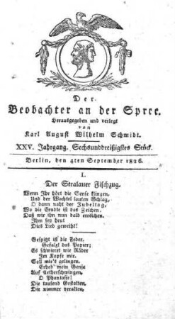 36. Stueck, 4. September 1826