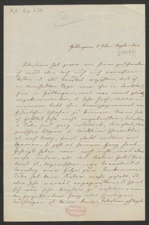 Brief an Albertine Mendelssohn-Bartholdy : 07.09.1857