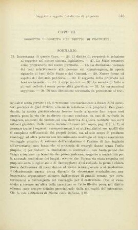 Capo III. Soggetto e oggetto del diritto di proprietà