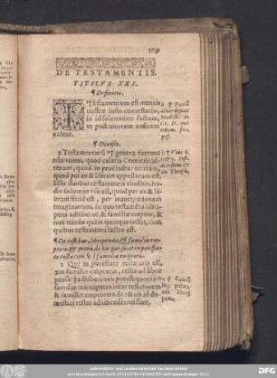 De Testamentis. Titulus XXI.