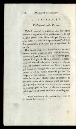 Chapitre IX. Préliminaires du Procès.