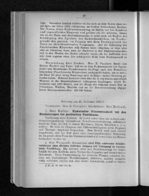 Sitzung am 27. Februar 1917.
