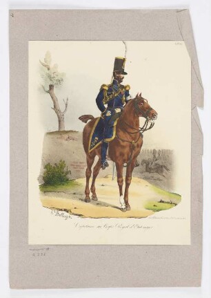 Capitaine au Corps Royal d’Etat major, Blatt 18 der Folge "Troupes françaises"