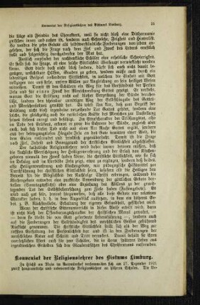 Konveniat der Religionslehrer des Bistums Limburg