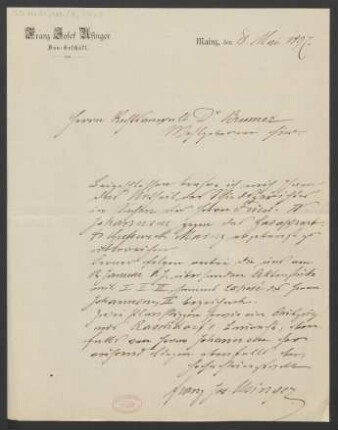 Brief an Carl Brenner : 18.05.1897