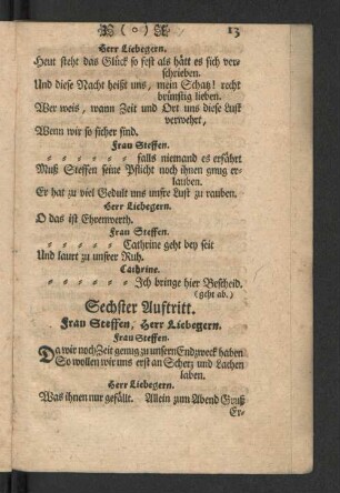 [Sechster Auftritt. - Zehnter Auftritt.]
