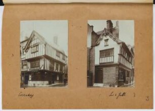 Golden Cross Inn, Coventry. Haus bei St. Mary’s Hall, Coventry: Ansichten (aus: Skizzen- und Fotoalbum 26)