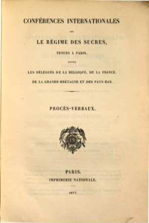 Procès-verbaux, 1877