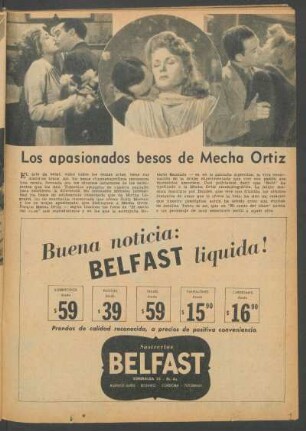 Los apasionados besos de Mecha Ortiz