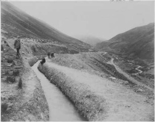 Schwemmkanal der Goldbergwerke Chuquiaguillo