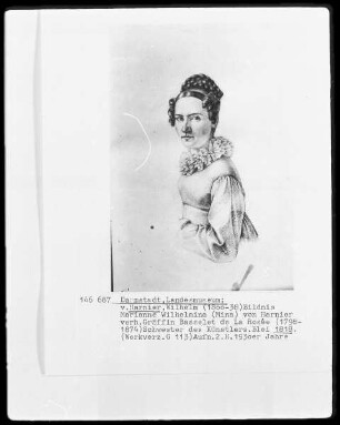 Porträtalbum — Bildnis der Gräfin Wilhelmine von Basselet de la Rosée