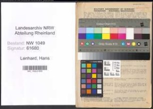 Entnazifizierung Hans Lenhard , geb. 12.05.1904 (Lehrer)