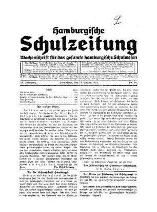 Deutsche Lehrerversammlung in Kiel Pfingsten 1914 : (Schluß)