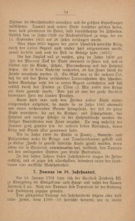 7. Domnau im 18. Jahrhundert