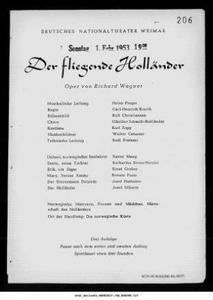 Der fliegende Holländer