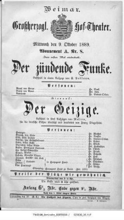 Der Geizige
