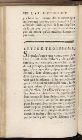 Lettre Troisieme.