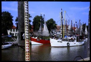 Tönning: Fischereihafen, Pegel