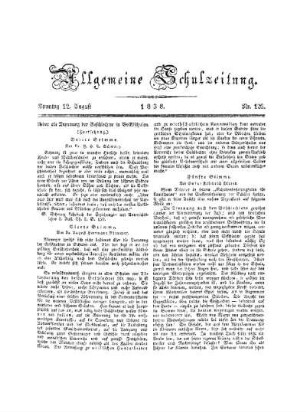 Ueber die Trennung der Geschlechter in Volksschulen