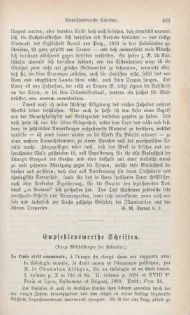 481-487 Emfehlenswerthe Schriften