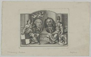 Doppelbildnis des Karl Alexander und des Karl Wilhelm Friedrich von Brandenburg-Ansbach