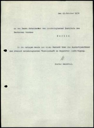 W. Wrede an M. Schede