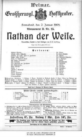 Nathan der Weise